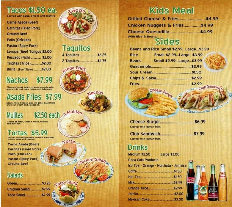 Don Pedro Mexican Food - Portland, OR menu_pic