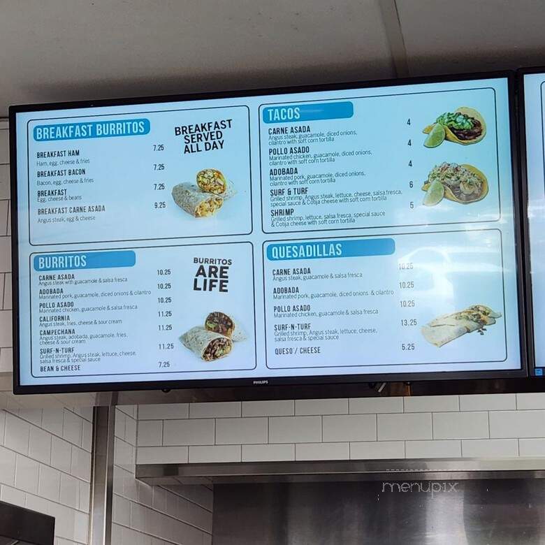Blue Burro - Long Beach, CA menu_pic