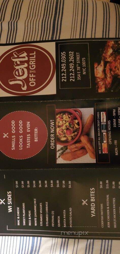 Jerk Off The Grill - New York, NY menu_pic