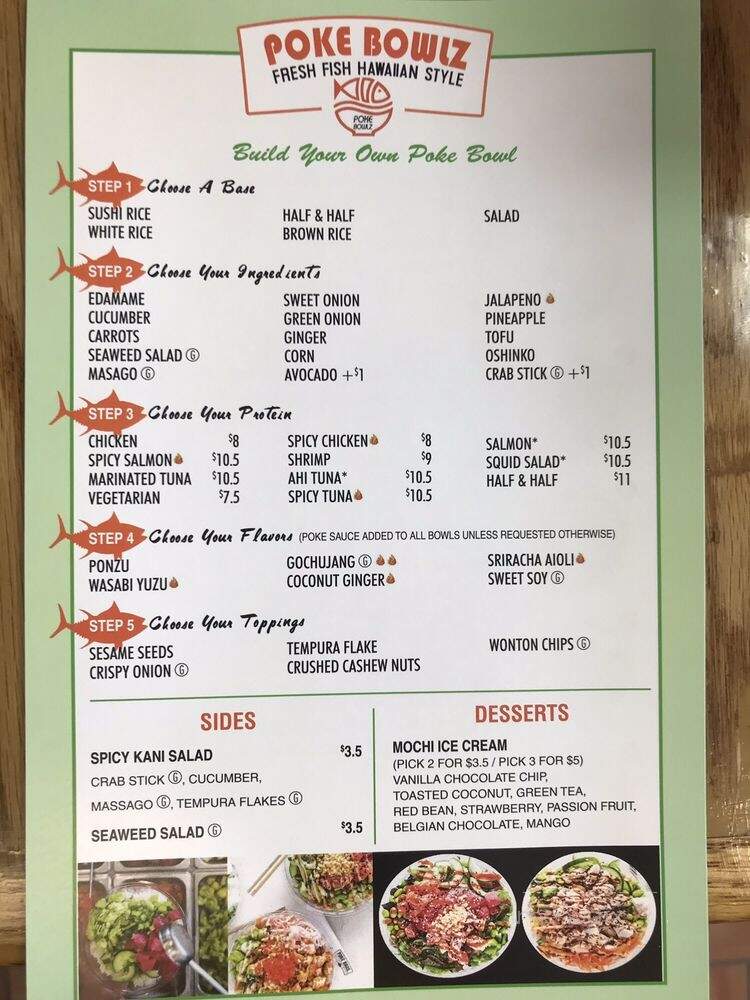Poke Bowlz - Fort Mill, SC menu_pic