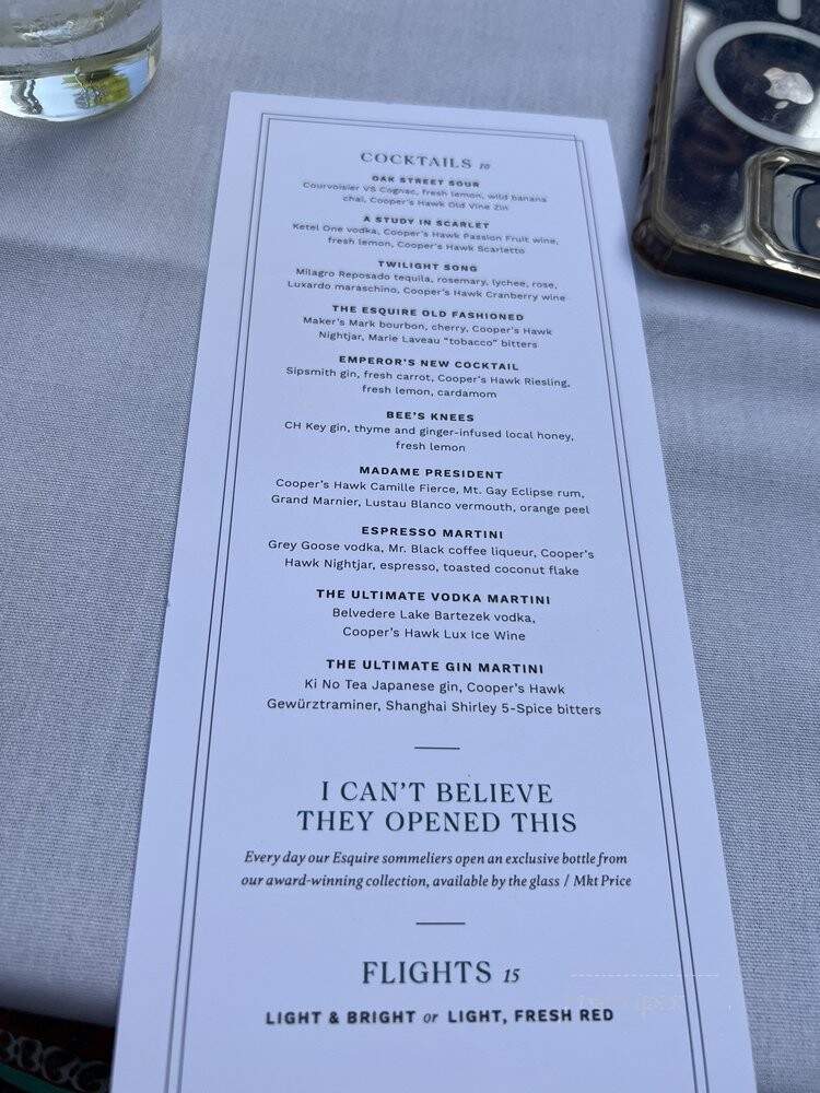Cooper's Hawk Winery & Restaurant - Chicago, IL menu_pic