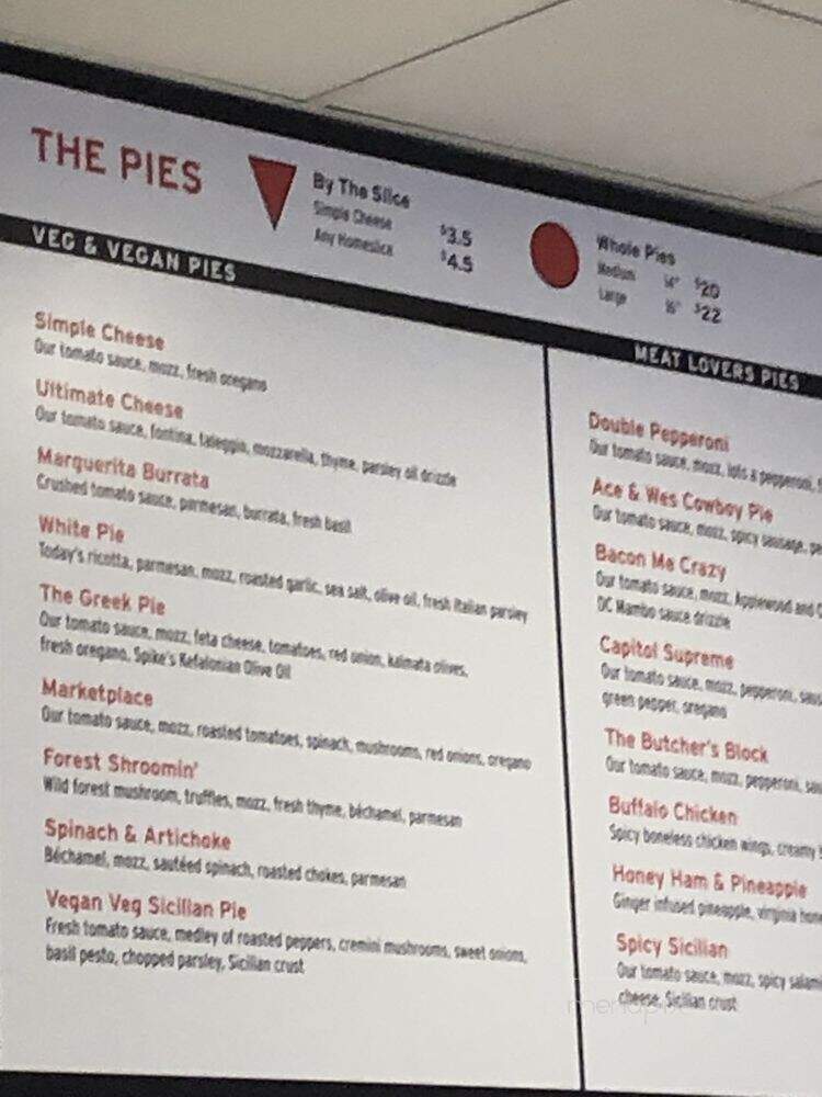 We, The Pizza - Arlington, VA menu_pic