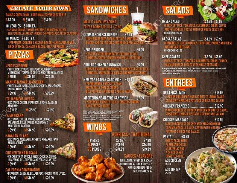 New York Pizza And Grill - Dinuba, CA menu_pic