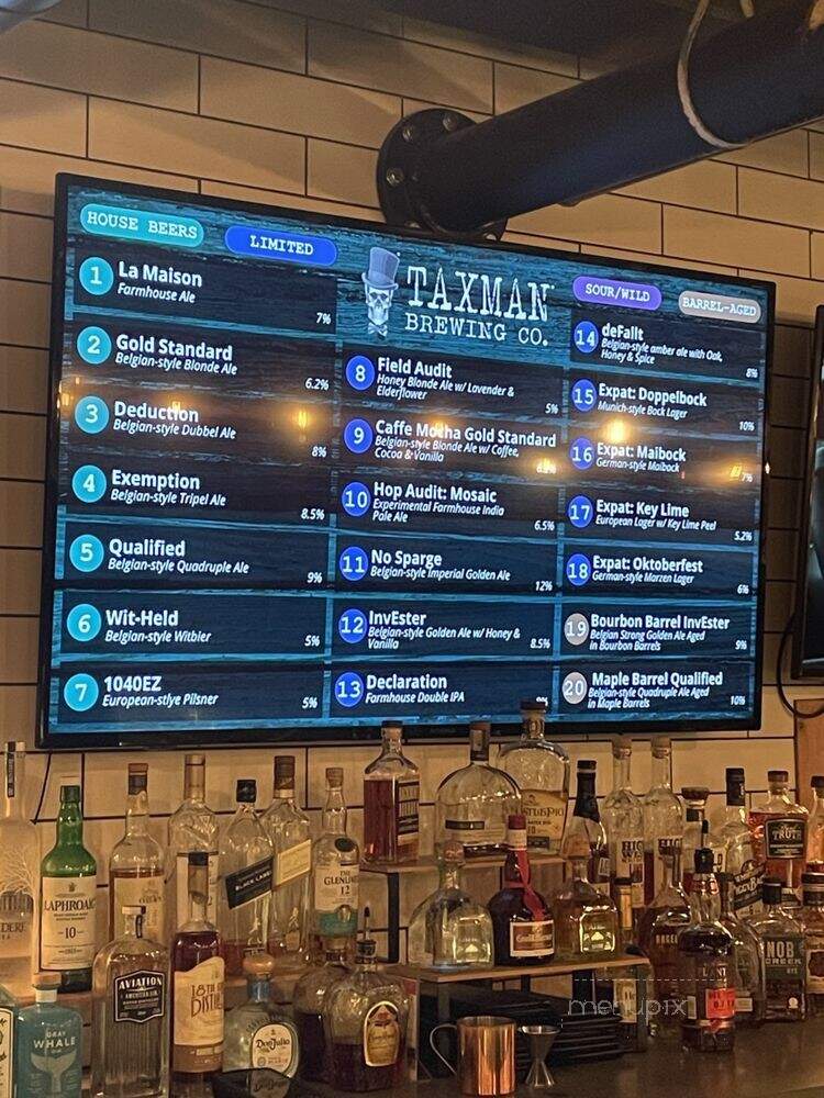 Taxman Cityway - Indianapolis, IN menu_pic
