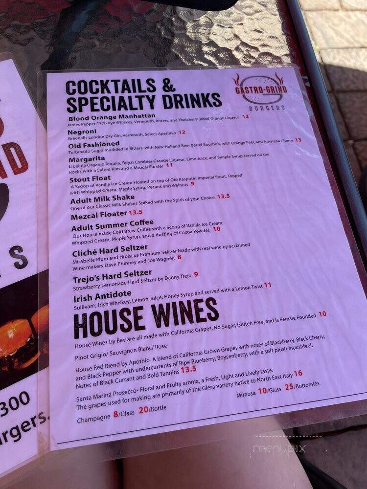 Grindhouse Burgers - Palm Desert, CA menu_pic