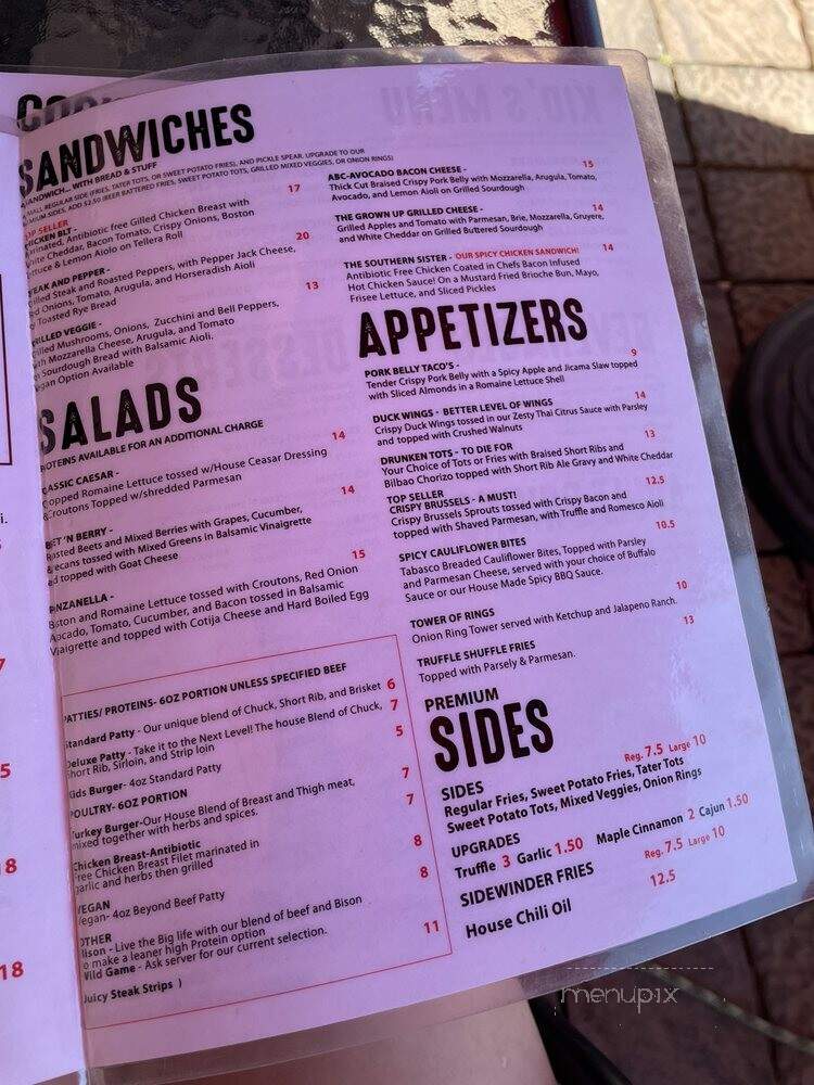 Grindhouse Burgers - Palm Desert, CA menu_pic