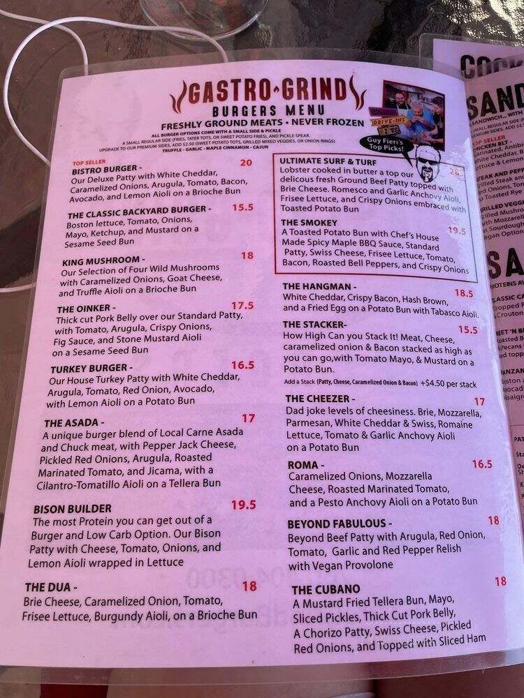 Grindhouse Burgers - Palm Desert, CA menu_pic