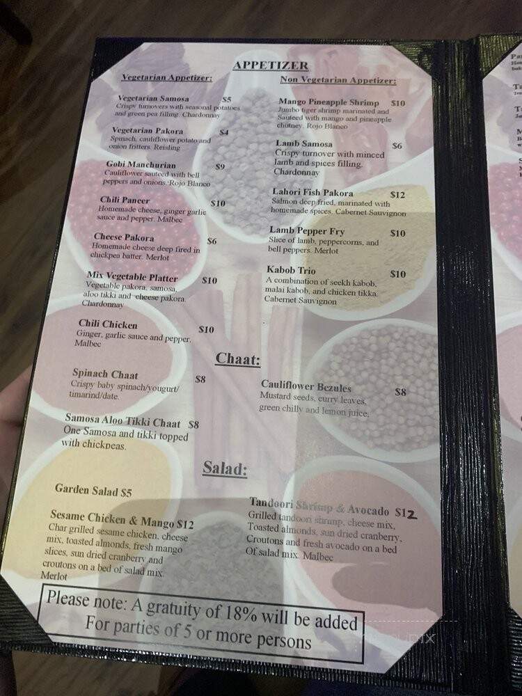 Tandoori Bites - Durham, NC menu_pic