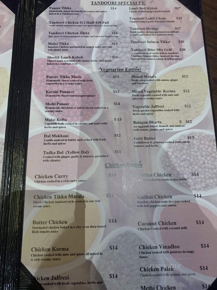 Tandoori Bites - Durham, NC menu_pic