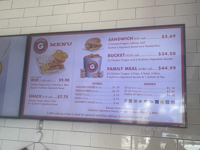 Guthries - Tampa, FL menu_pic