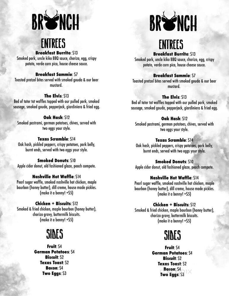Oak + Swine - Batavia, IL menu_pic