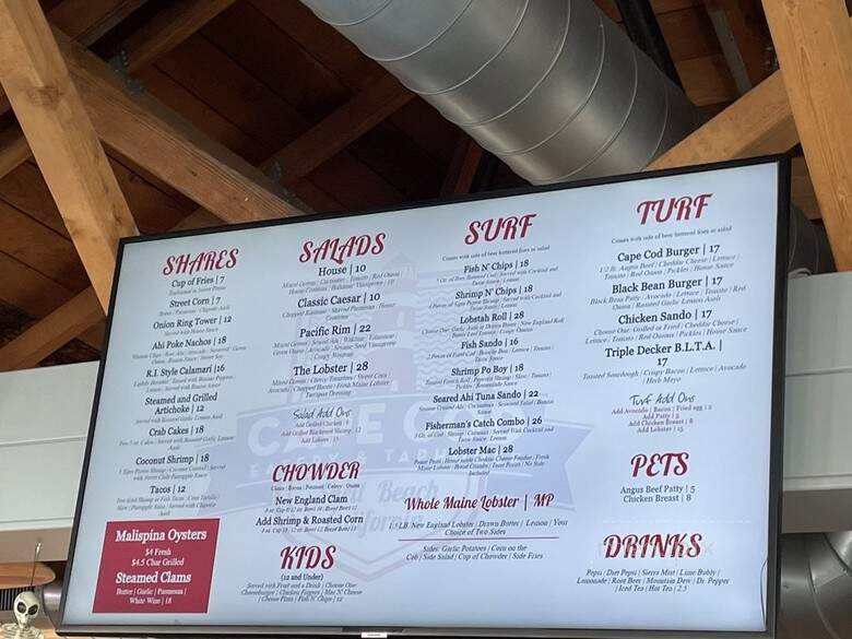 Cape Cod Eatery And Taphouse - Pismo Beach, CA menu_pic