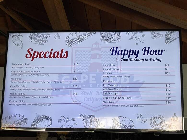 Cape Cod Eatery And Taphouse - Pismo Beach, CA menu_pic