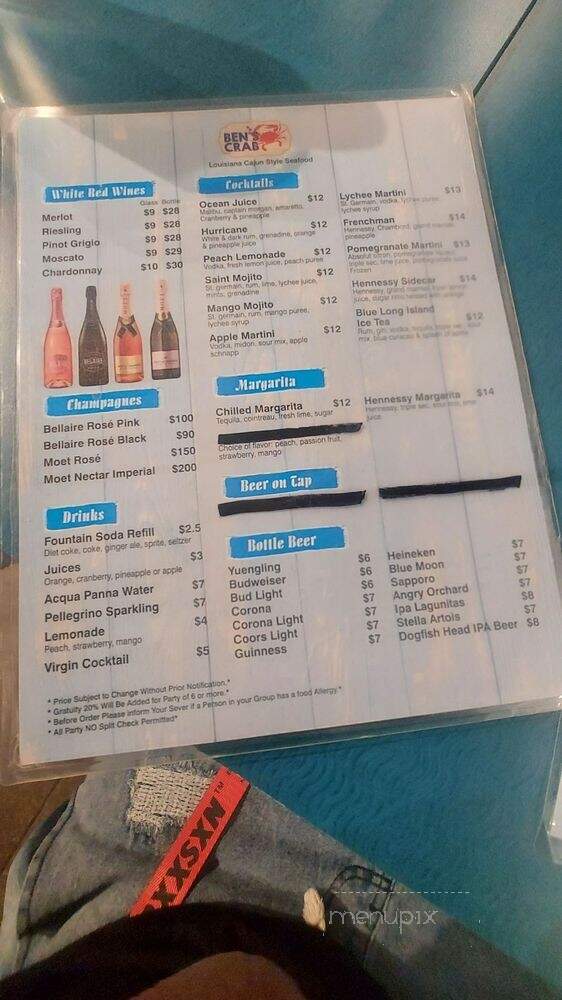 Ben's Crab - Uniondale, NY menu_pic