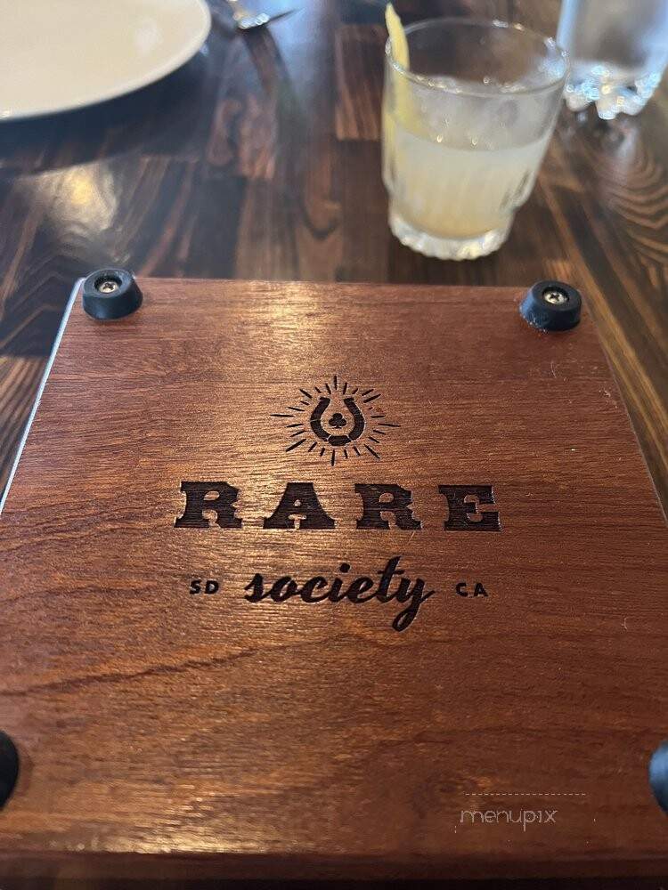 Rare Society - San Diego, CA menu_pic