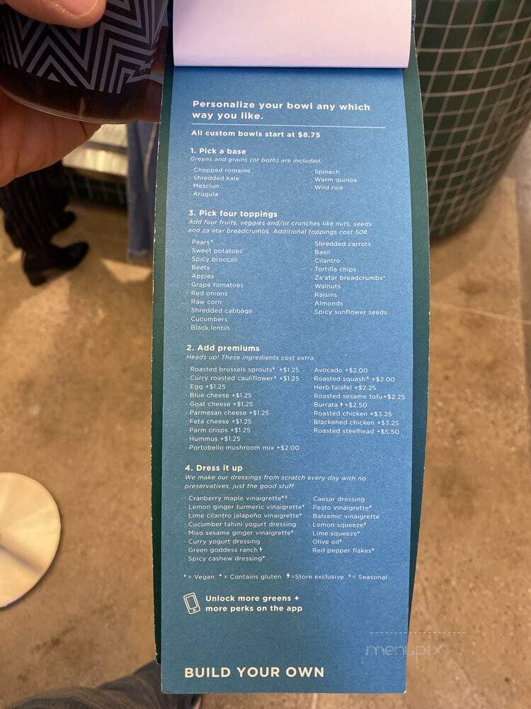 Sweetgreen - New York, NY menu_pic