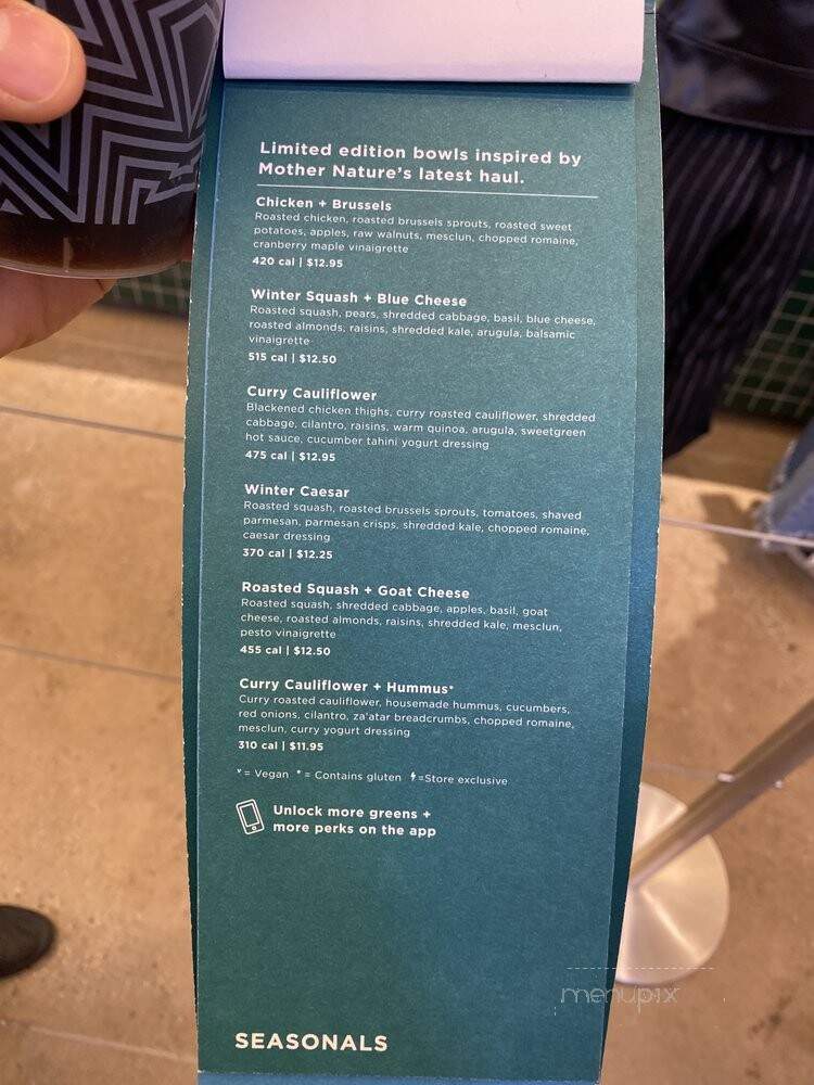 Sweetgreen - New York, NY menu_pic