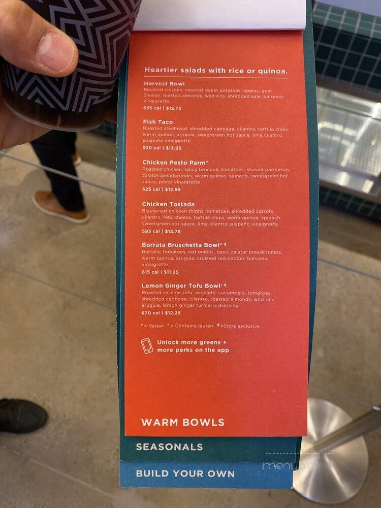Sweetgreen - New York, NY menu_pic