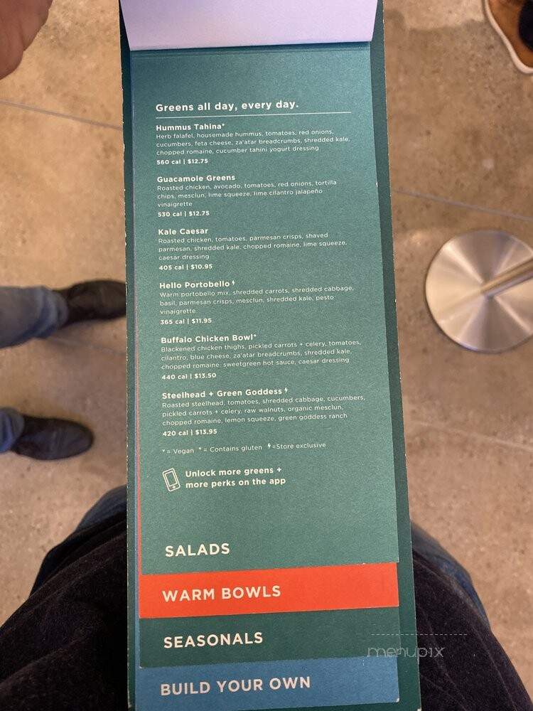 Sweetgreen - New York, NY menu_pic