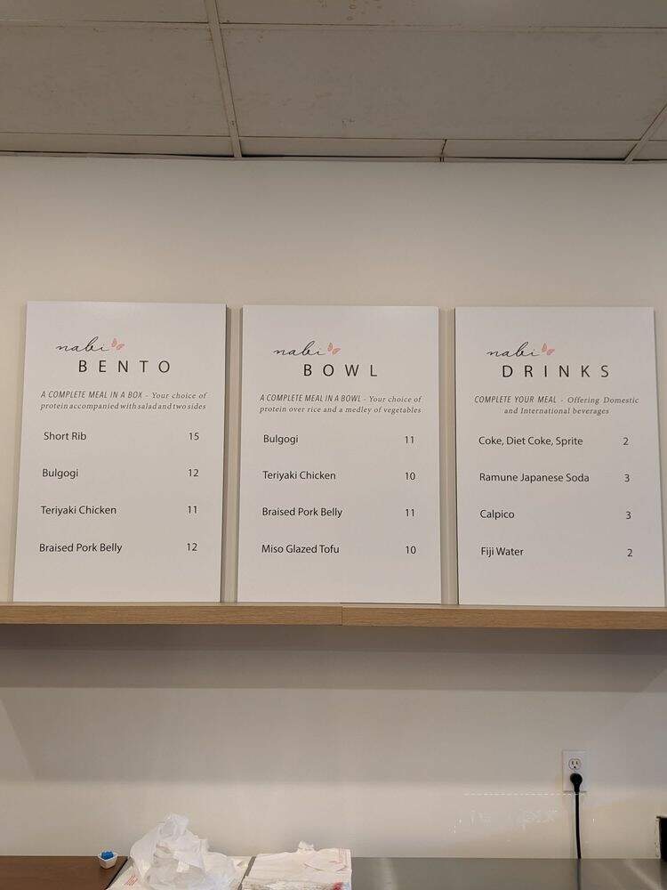 Nabi Bento - Santa Ana, CA menu_pic