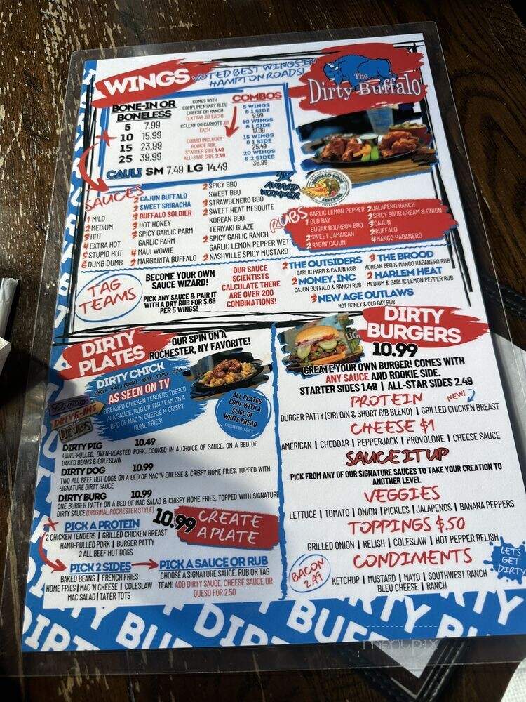 The Dirty Buffalo - Virginia Beach, VA menu_pic