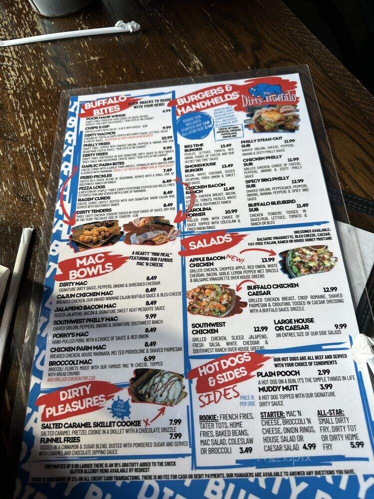 The Dirty Buffalo - Virginia Beach, VA menu_pic