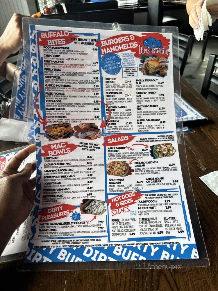 The Dirty Buffalo - Virginia Beach, VA menu_pic