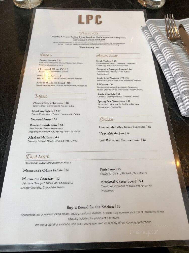 Les Petites Canailles - Paso Robles, CA menu_pic