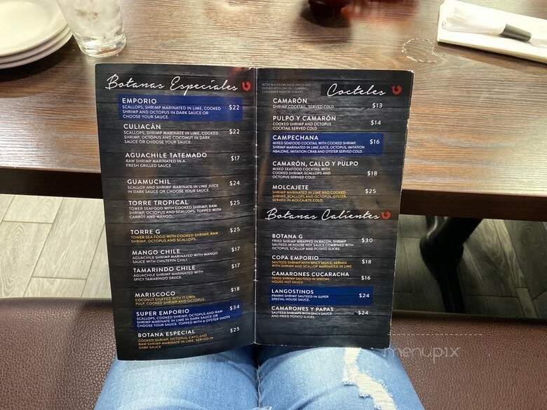 Emporio Sushi Y Mariscos - Downey, CA menu_pic