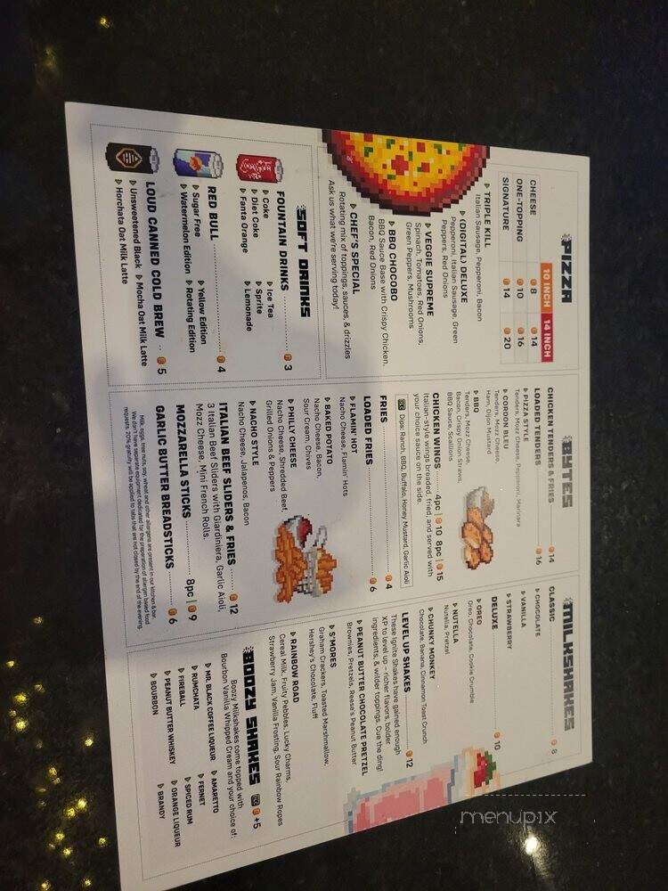 Ignite Gaming Lounge - Skokie, IL menu_pic
