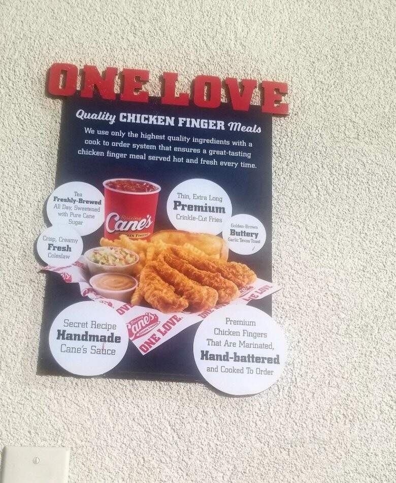 Raising Cane's Chicken Fingers - Stanton, CA menu_pic