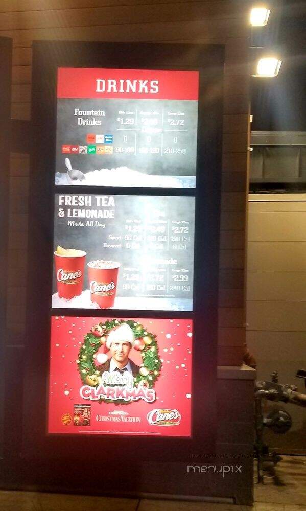 Raising Cane's Chicken Fingers - Stanton, CA menu_pic