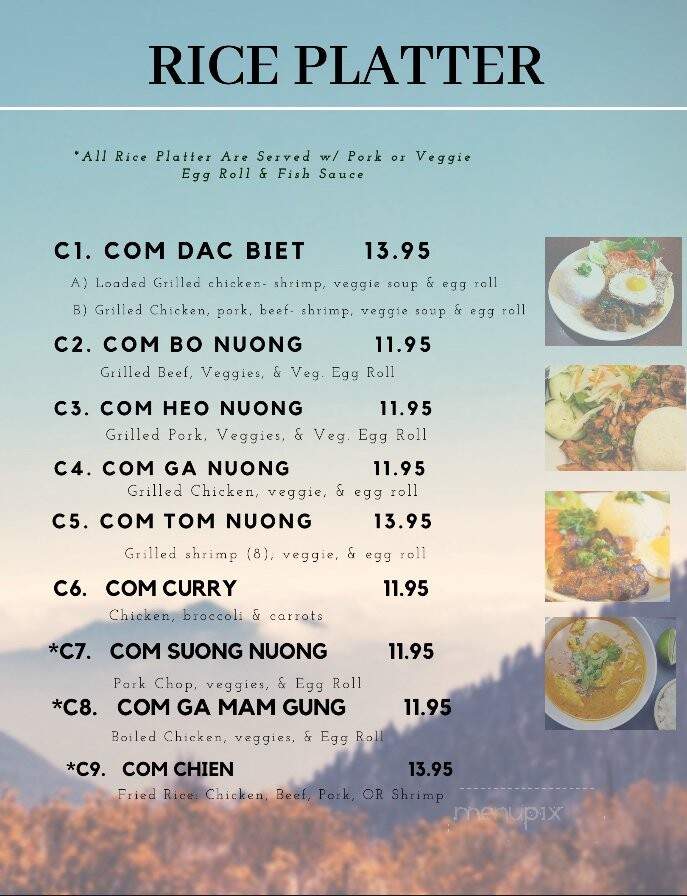 Pho Brothers II - Monument, CO menu_pic