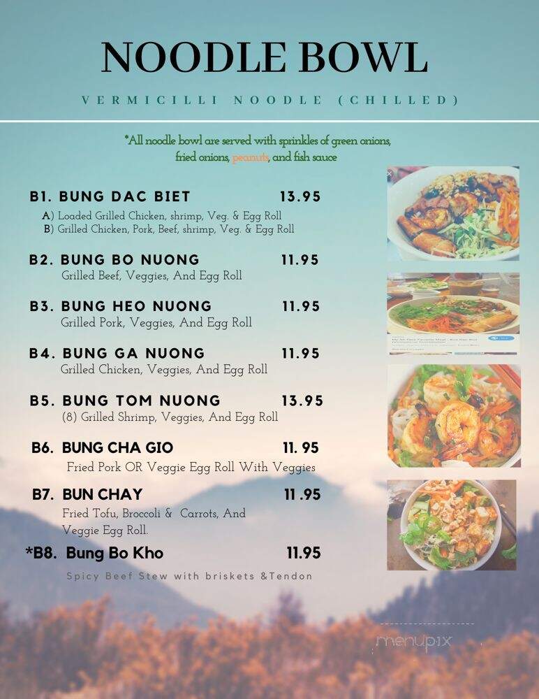 Pho Brothers II - Monument, CO menu_pic