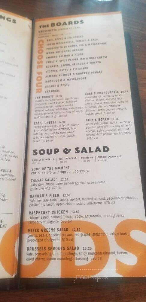 Postino Broadway - Denver, CO menu_pic