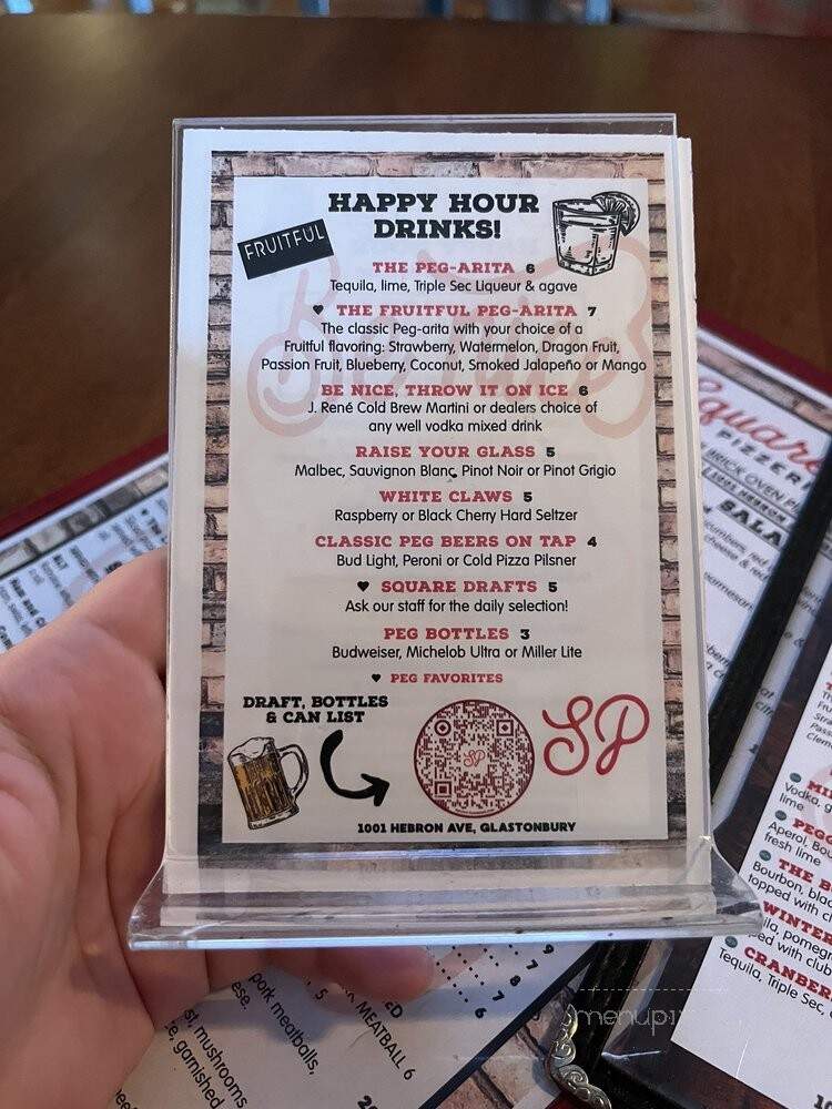 Square Peg Pizzeria - Glastonbury, CT menu_pic