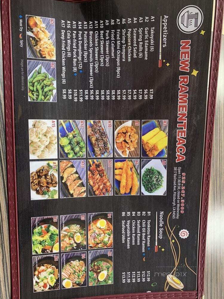 RamenTeaCa - Pittsburg, CA menu_pic
