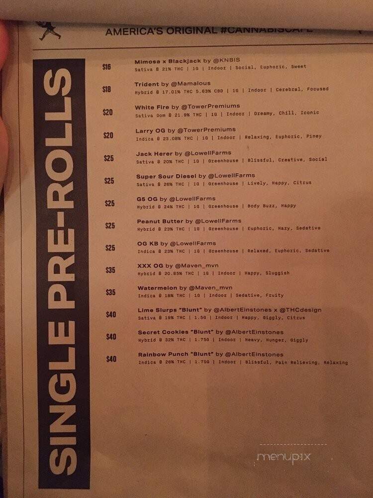 Lowell's Cafe - West Hollywood, CA menu_pic