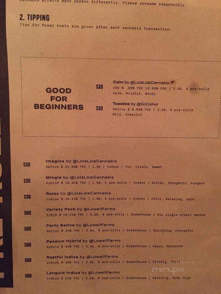 Lowell's Cafe - West Hollywood, CA menu_pic