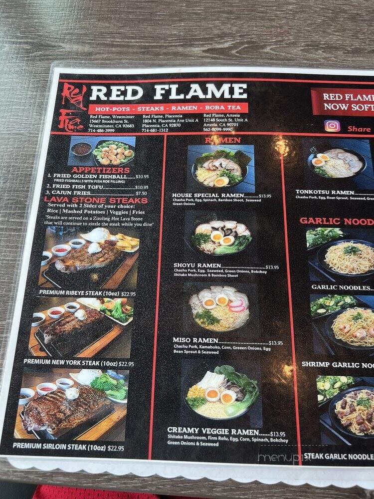 Red Flame - Artesia, CA menu_pic
