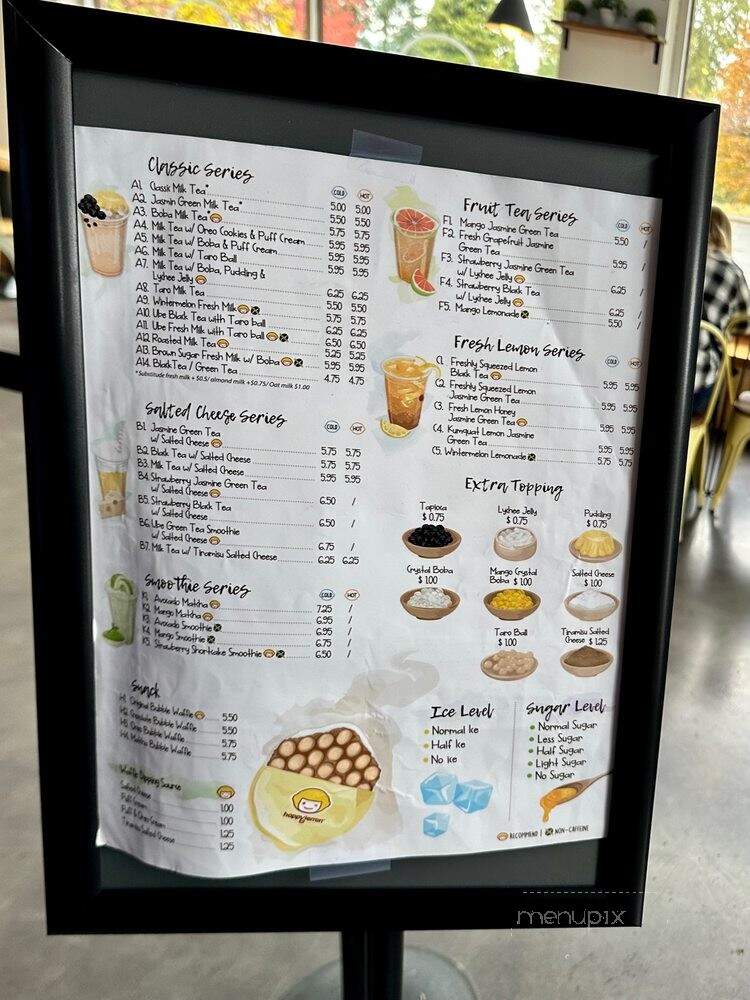 Happy Lemon Bubble Tea & Coffee - Issaquah, WA menu_pic