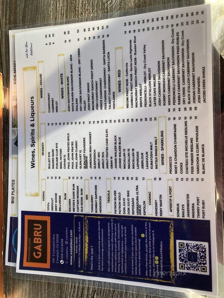 Desi - Campbell, CA menu_pic