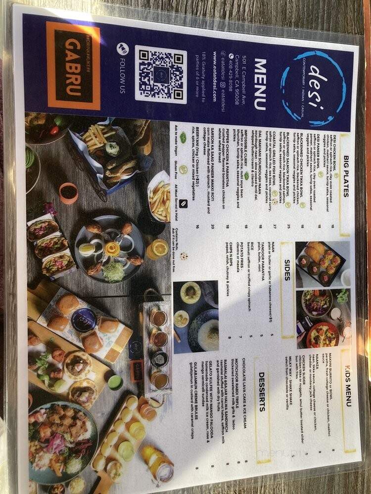 Desi - Campbell, CA menu_pic