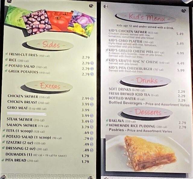Little Greek Fresh Grill - Orlando, FL menu_pic