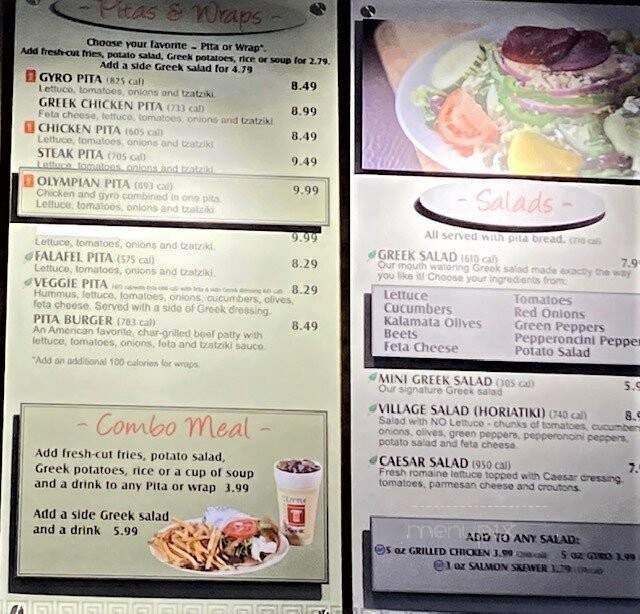 Little Greek Fresh Grill - Orlando, FL menu_pic