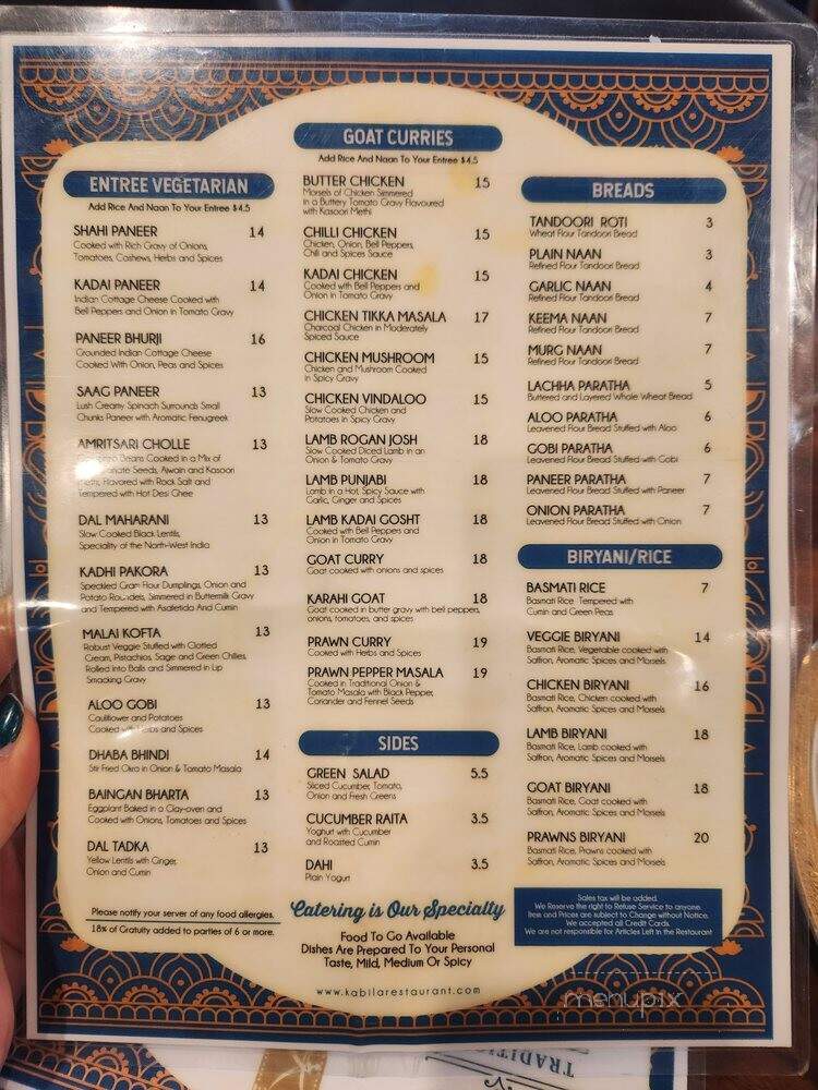Kabila - San Ramon, CA menu_pic