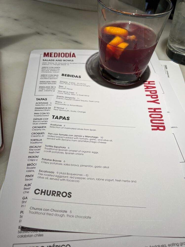 Boqueria - Chicago, IL menu_pic