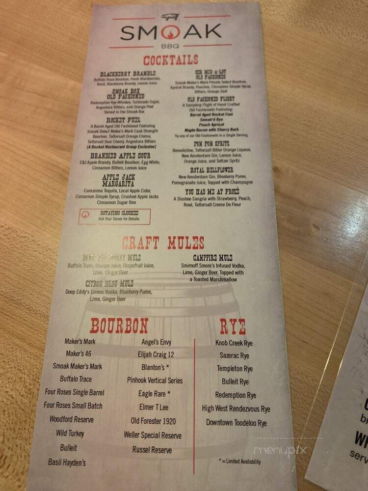 Smoak BBQ - Rochester, MN menu_pic