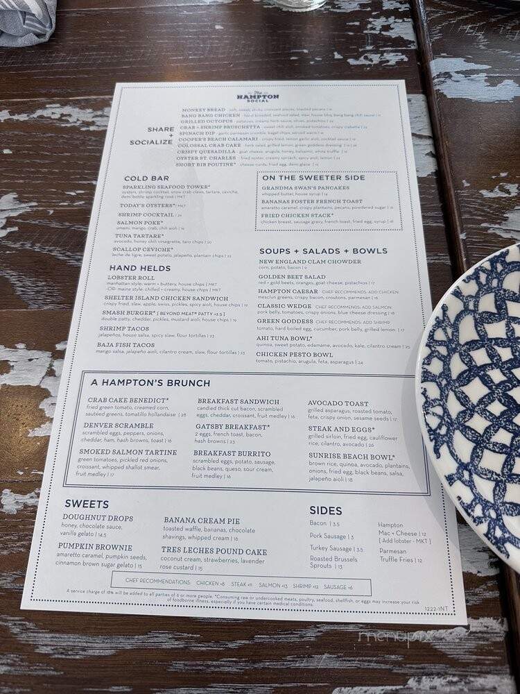 The Hampton Social - Nashville, TN menu_pic
