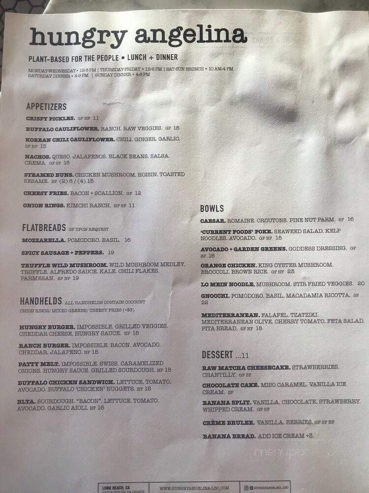 Hungry Angelina - Long Beach, CA menu_pic